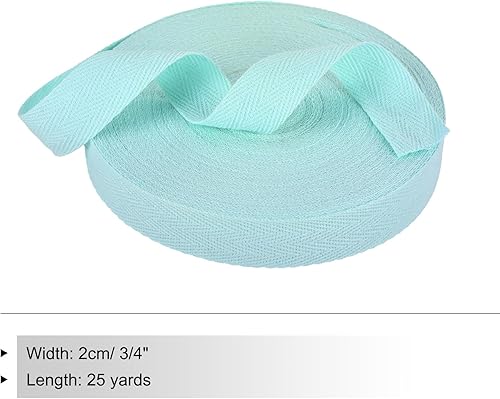 Vista 342 de PATIKIL Cinta de sarga de algodón de 3/4 pulgadas, 10 yardas, cinta de encuadernación al bies, cinta de espiga para costura, envoltura de regalos