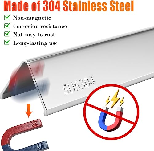 Miniatura 7 de 7635 Barras aromatizantes SUS304 de 15.3 pulgadas para Weber Spirit I y II 200 Series - E210, S210, E220, S220 con perillas de control frontal,