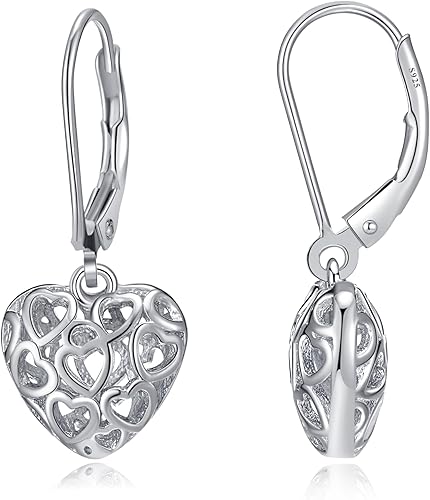 OAOMRIA 925 Sterling Silver Drop Earrings for Women Linear Swirl Wire Earrings H