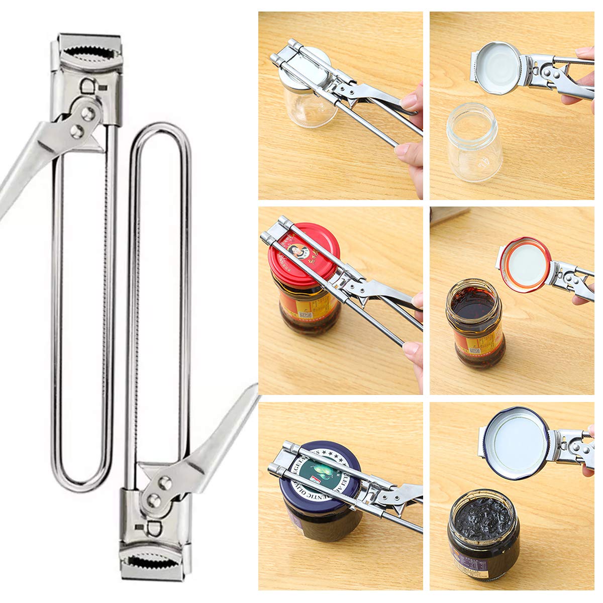 Lot De 2 Décapsuleurs Manuels En Acier Inoxydable