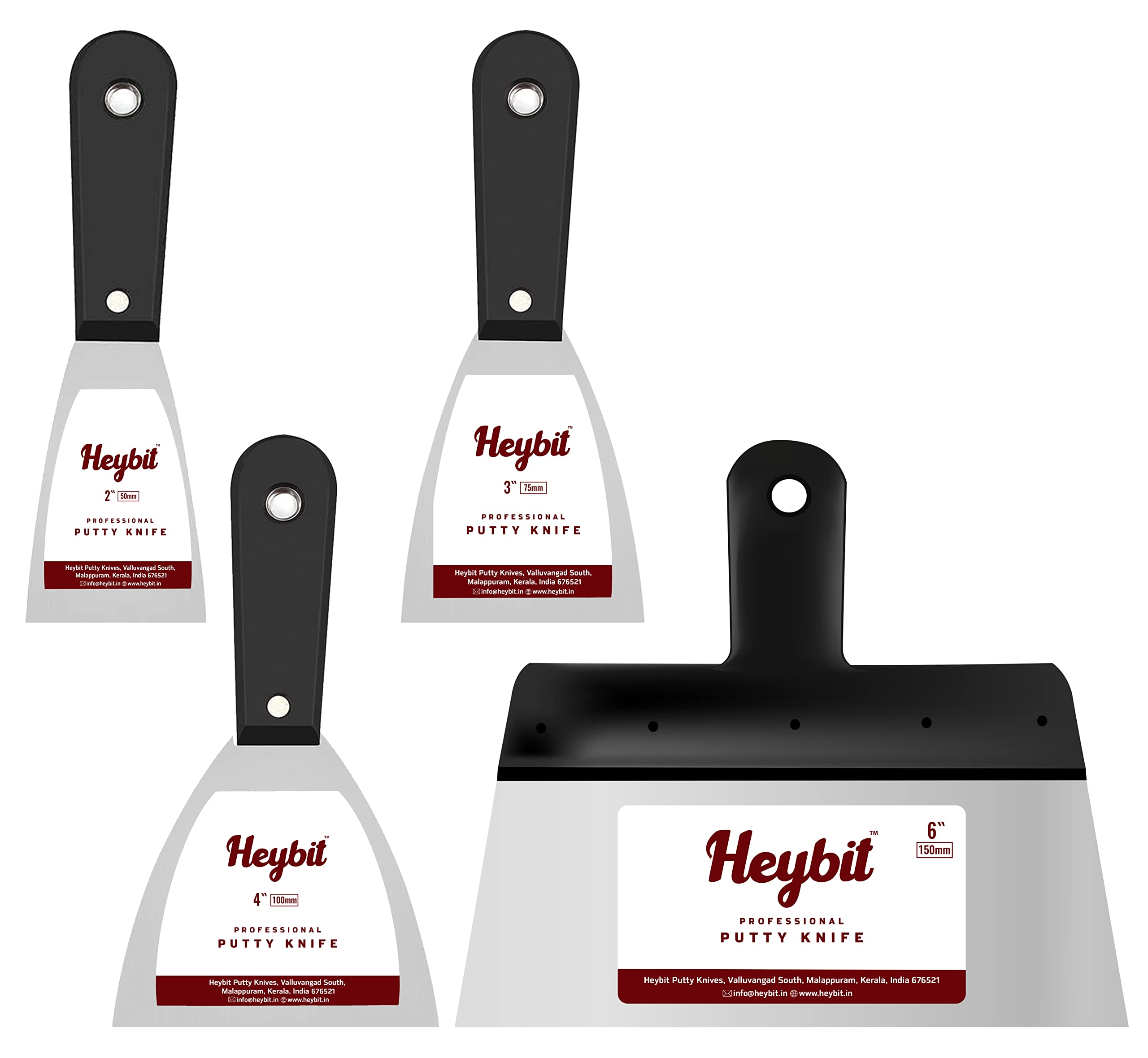 Cinix 2” 3” 4” 6" 8" 10"Scrapper Set Steel Blades Putty Filler Plaster Drywall Decorate Flexible Tapping Putty Cleaning Filling Knife (4, 2” 3” 4” 6”) (B08XZZ42TM) Amazon Price History, Amazon Price Tracker