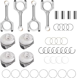 Gledewen 2.4L Engine Piston Kit with Connecting Rods for 2011-2019 Kia Optima Sorento Sportage Santa Fe Sonata Tucson