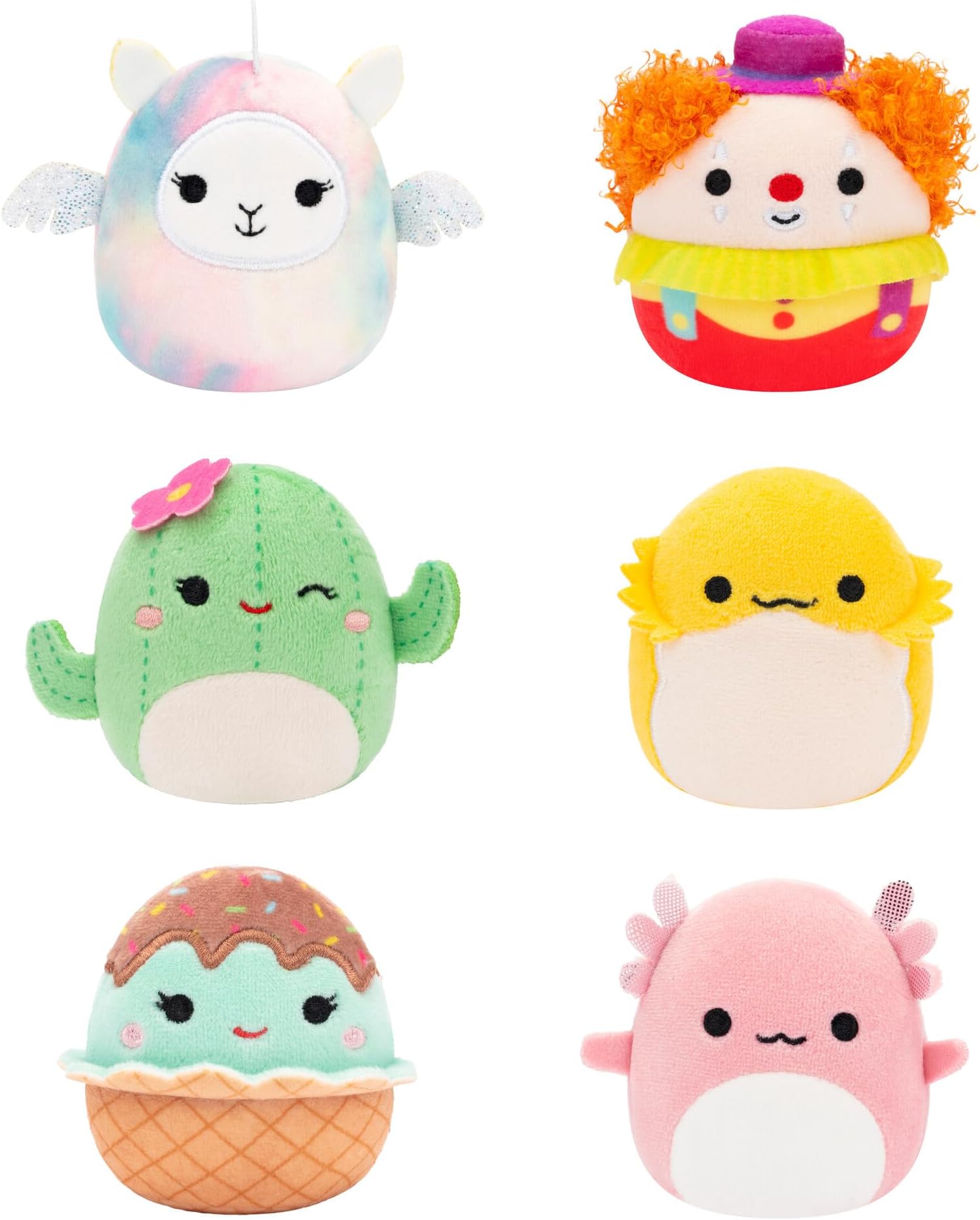 Squishmallow - Micro Malo - 2.5" Figure - 6 Pack - Style 1