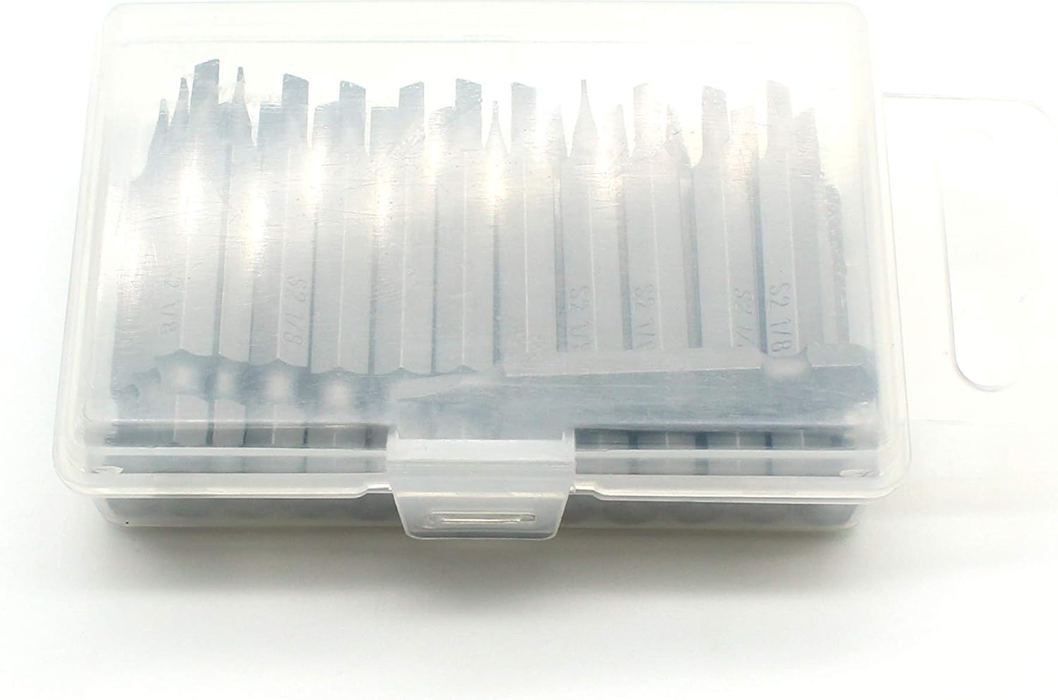 TEMO 25 pc 1/8 Inch Slotted Flat Head 2 Inch Impact Ready Screwdriver Insert Bits