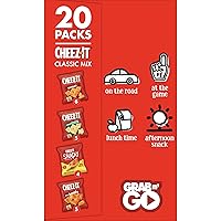 Vista 9 de Cheez-It Galletas de queso, galletas horneadas, aperitivos de oficina y niños, paquete variado, caja de 19.1 onzas (20 paquetes)