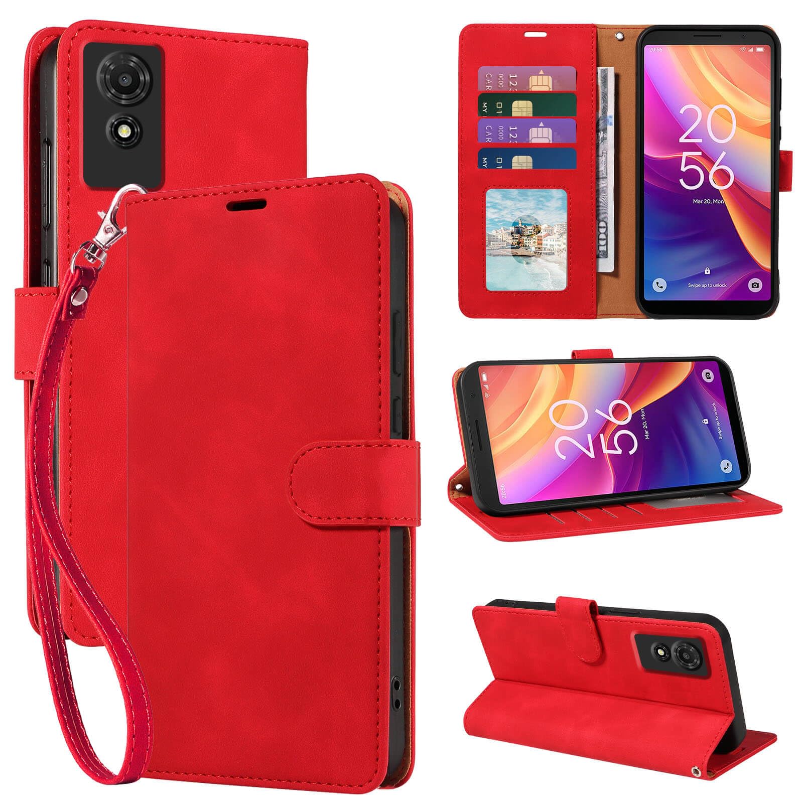 GOTOURED Wallet Phone Case for TCL 501 6 inch