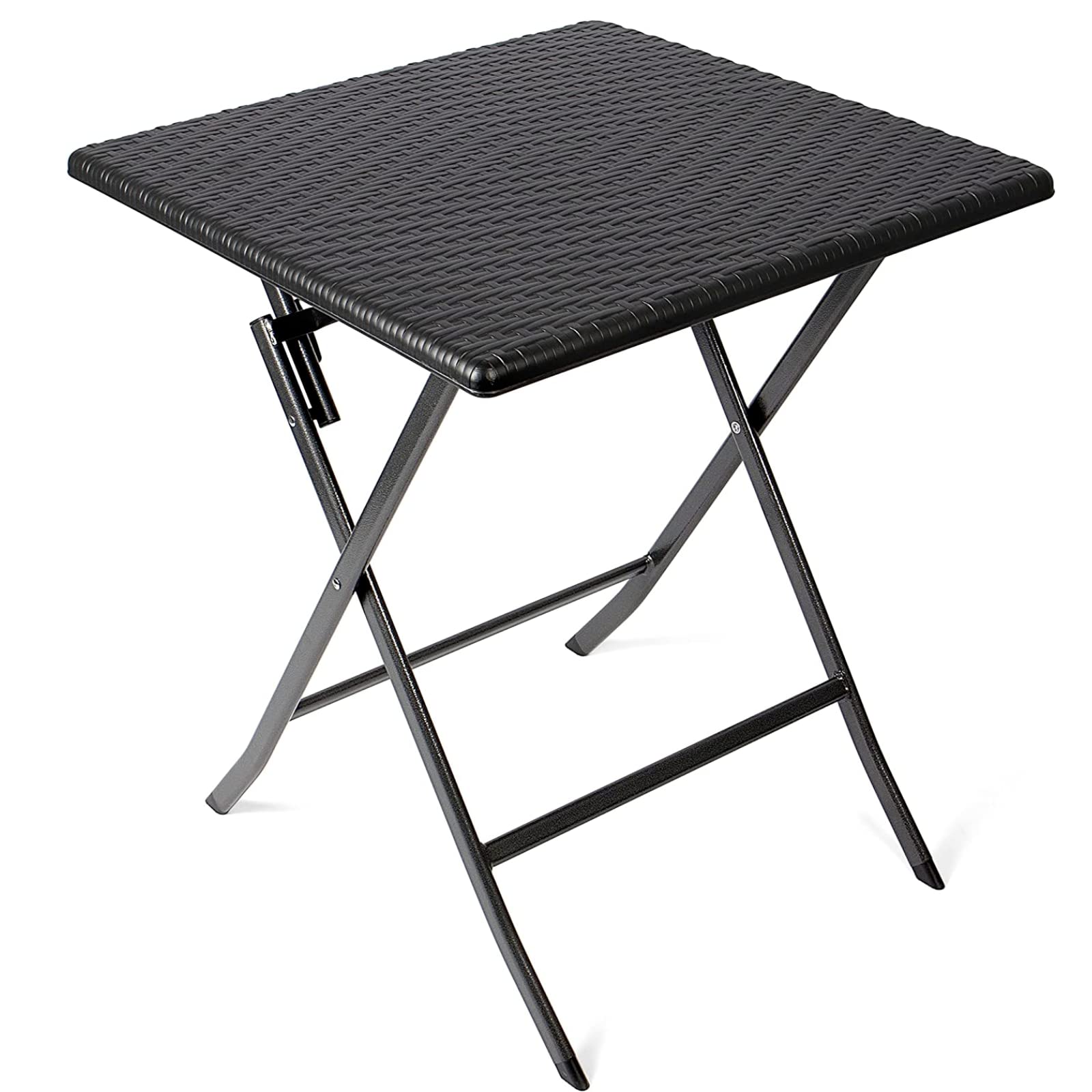 PAPILLON 8044500 Tavolo Pieghevole Quadrato Effetto Legno Colore Antracite 62x62x73h cm