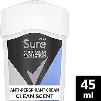 Maximum Protection Anti-Perspirant Clean Scent Deodorant Cream for Men, 45ml