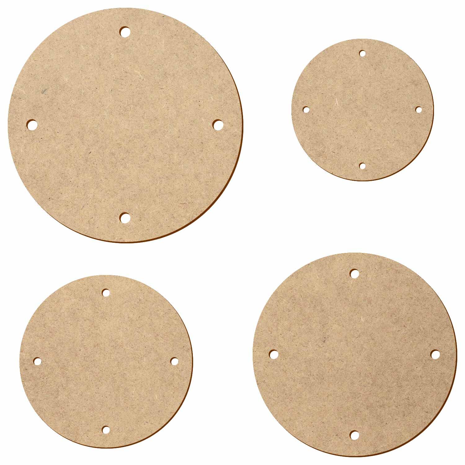 Tablero de madera DM con 4 agujeros, 5-50 cm, paquete con 100 unidades, ancho 43 cm