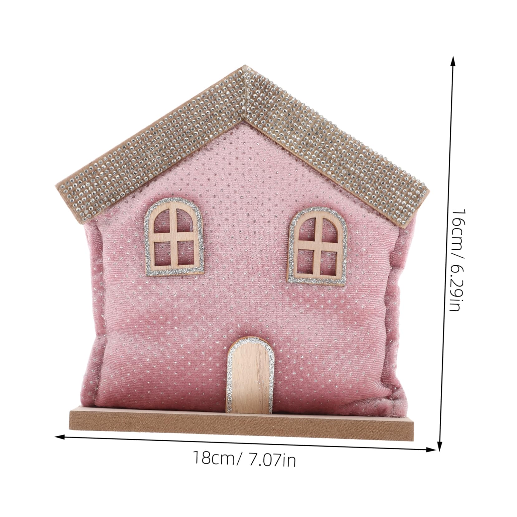 Cabilock Christmas House Model Decor Festive Xmas House Decoration for Desktop Charming Christmas Craft Prop for Holiday Home Decor and Office Decoration