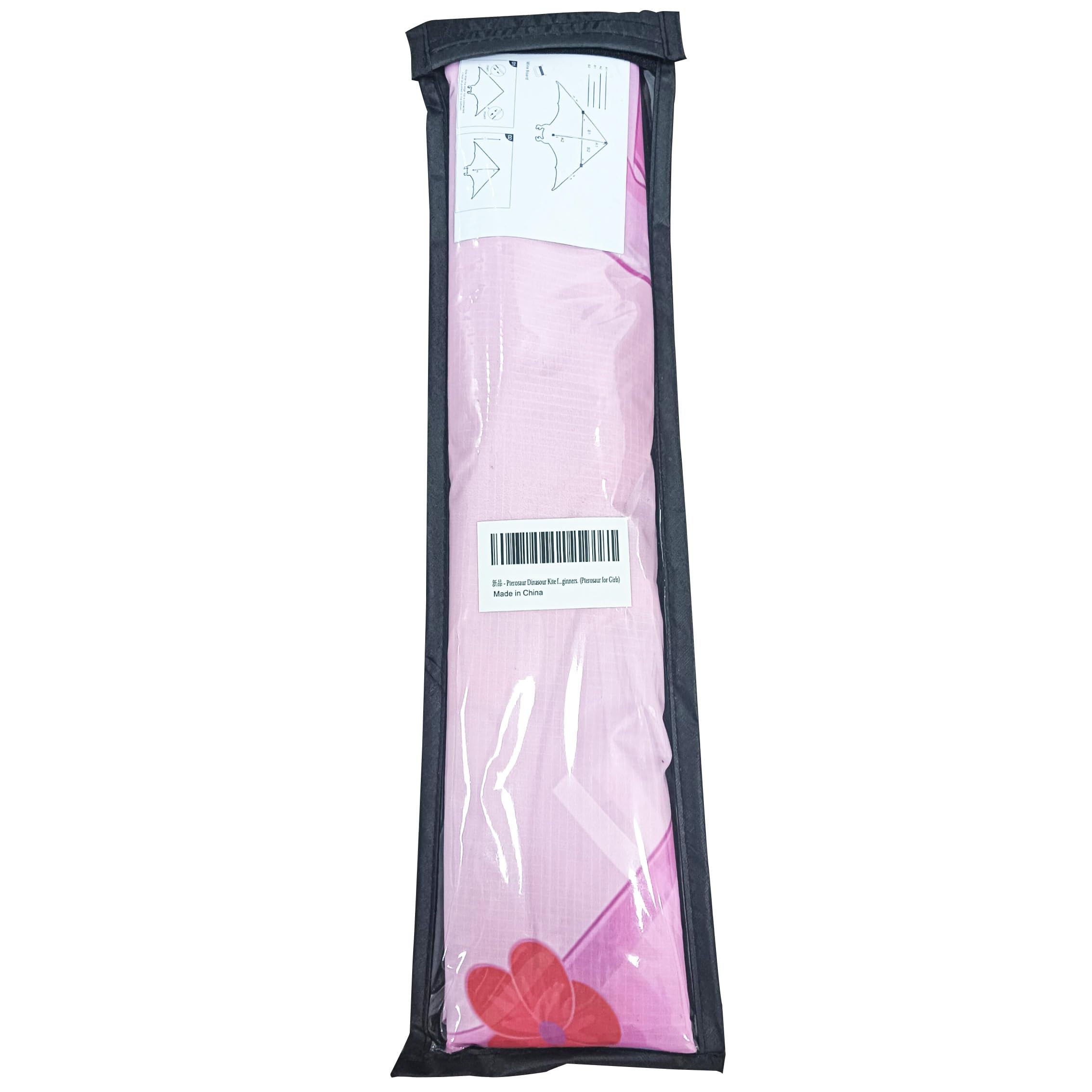 Pink Pterosaur Dinasour Kite for Kids Girls & Adults,Ages 4-8 8-12 Easy to Fly,String Line Included,with Tail,Perfect for Beginners. (Pterosaur for Girls)