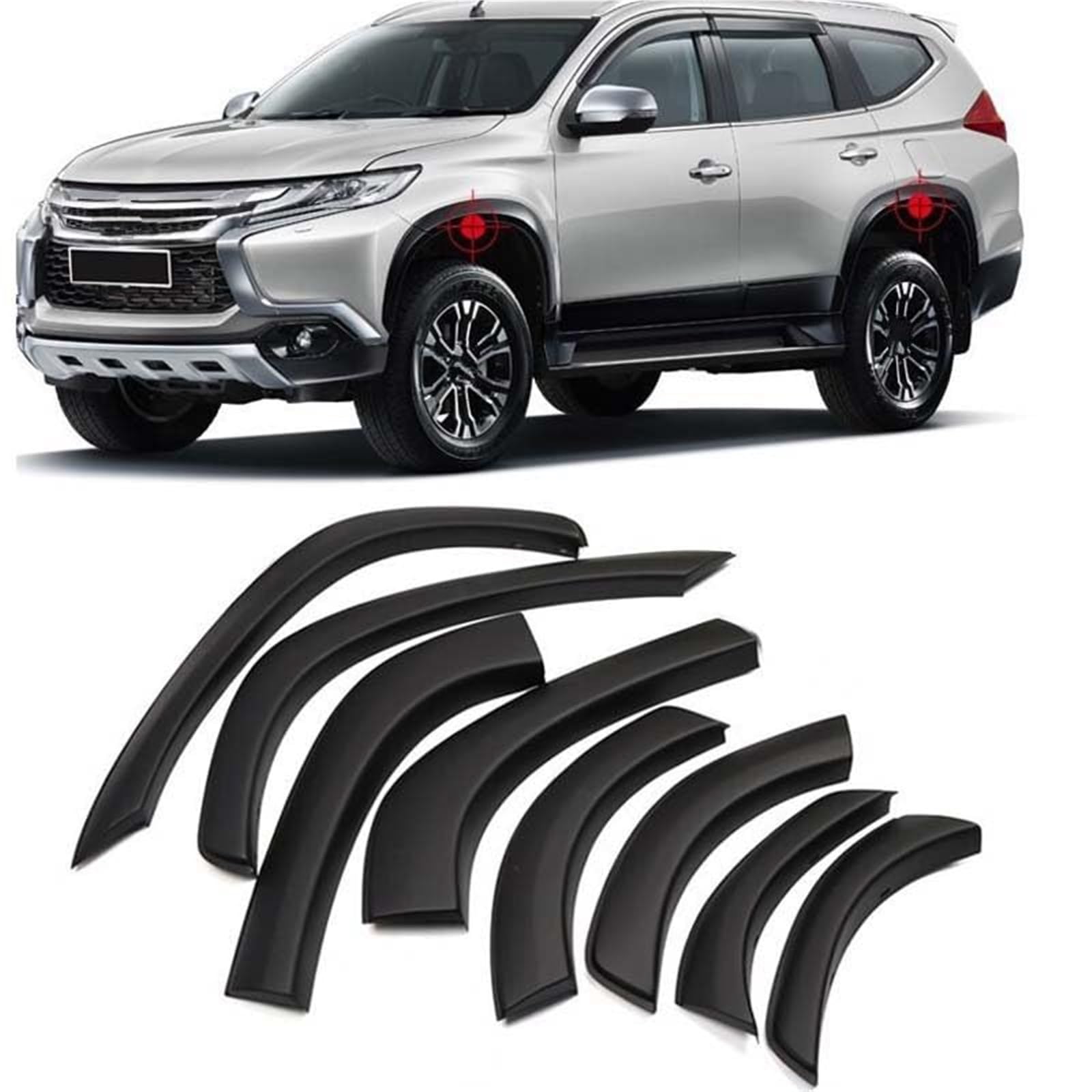 Nadkola samochodu nadkola błotniki, dla Mitsubishi, dla Pajero