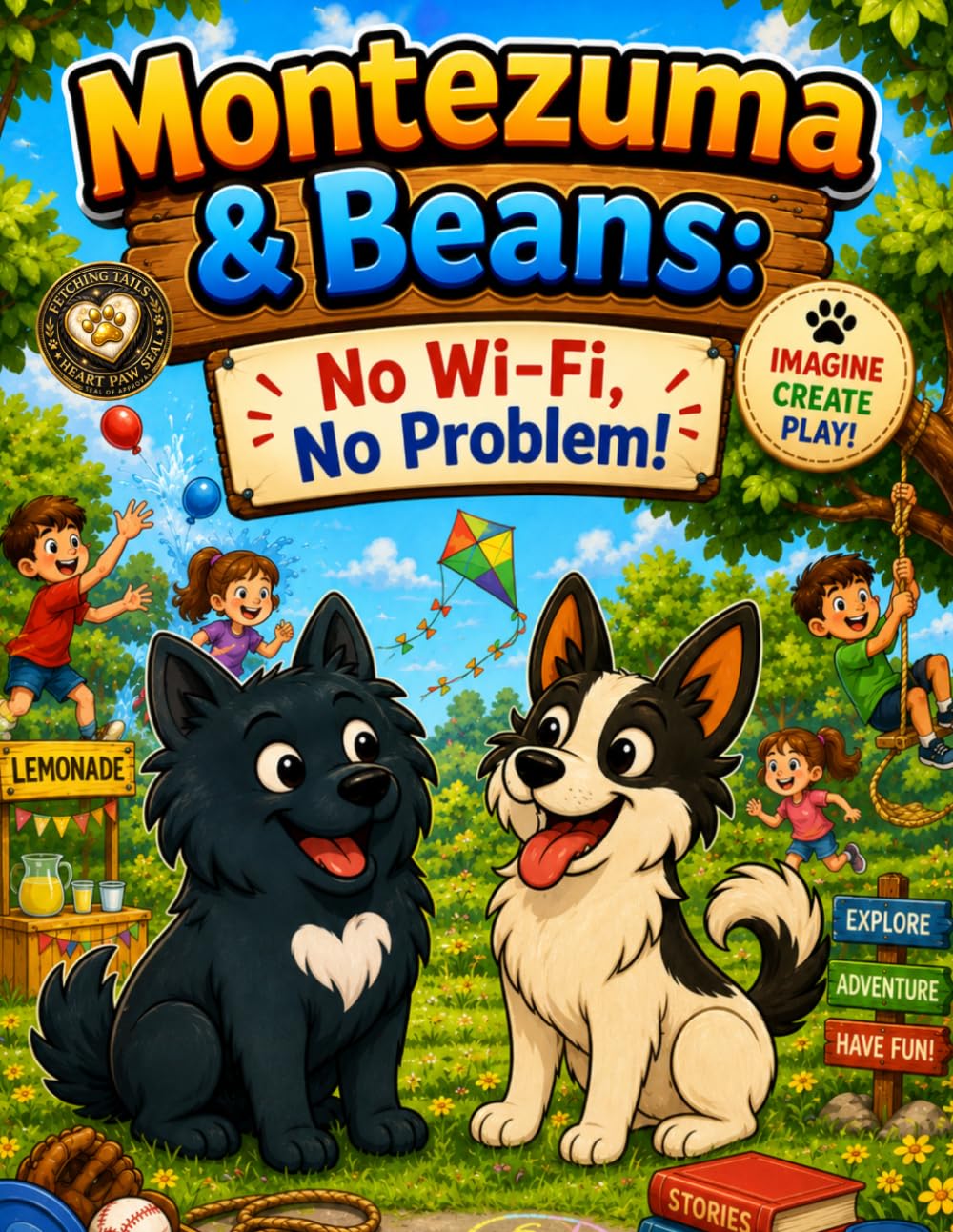 Montezuma & Beans: No Wi-Fi, No Problem!: A Screen-Free Adventure Coloring Book Filled with Imagination, Outdoor Fun, Creative Play, for Kids (The Adventures Of Montezuma & Beans)