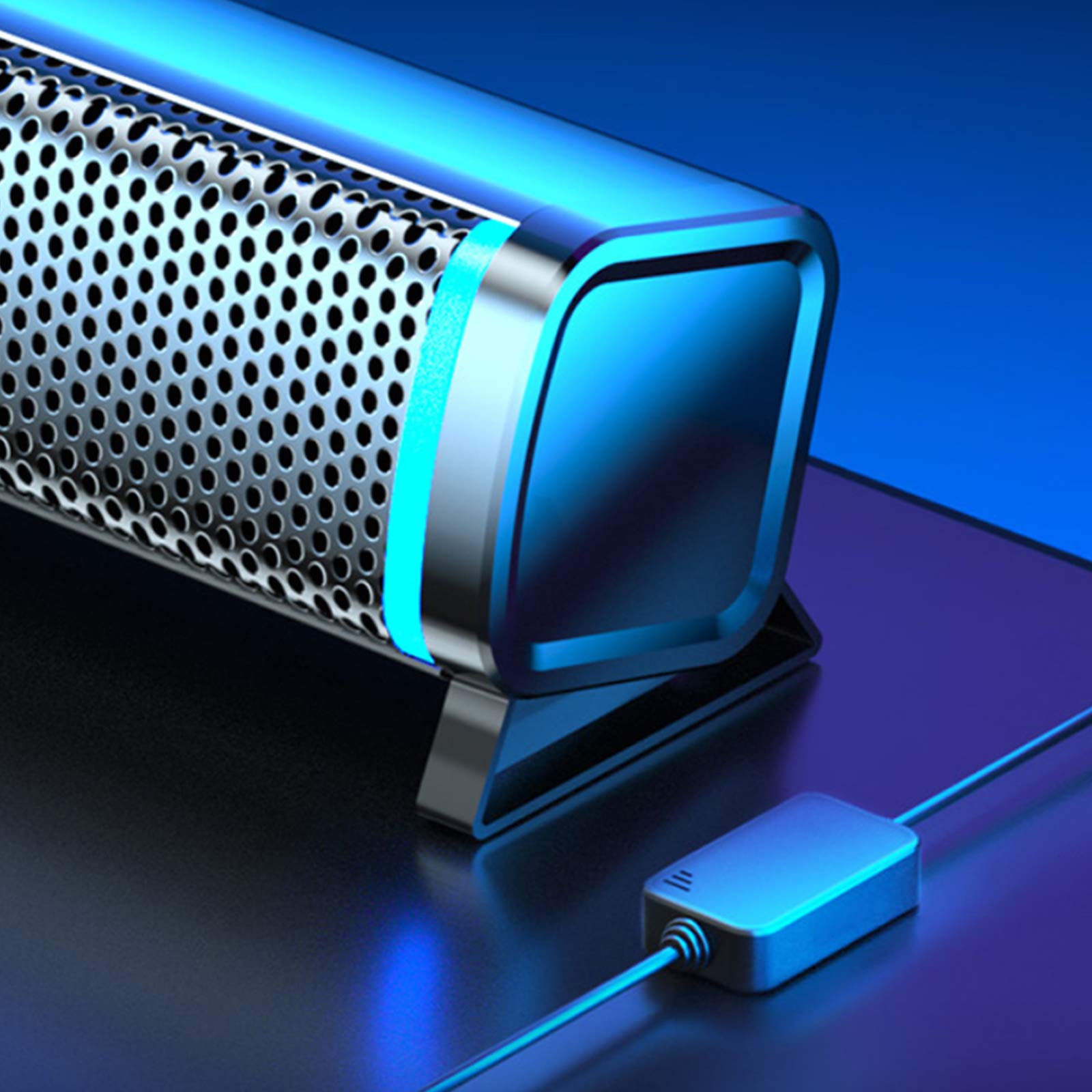 Subwoofer Soundbar Odporny na brud i zużycie System 2.0 Osiągnij odtwarzanie, a obudowa wykonana jest ze stopu aluminium, zintegruj się z biurem i życiem rodzinnym The New