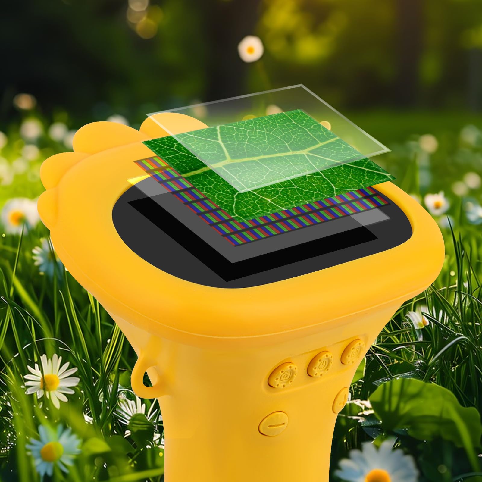 Talifoca Microscopio Portatile per Bambini, 1000x Zoom, Schermo IPS HD da 2 Pollici, LED, USB, Platica, Giallo