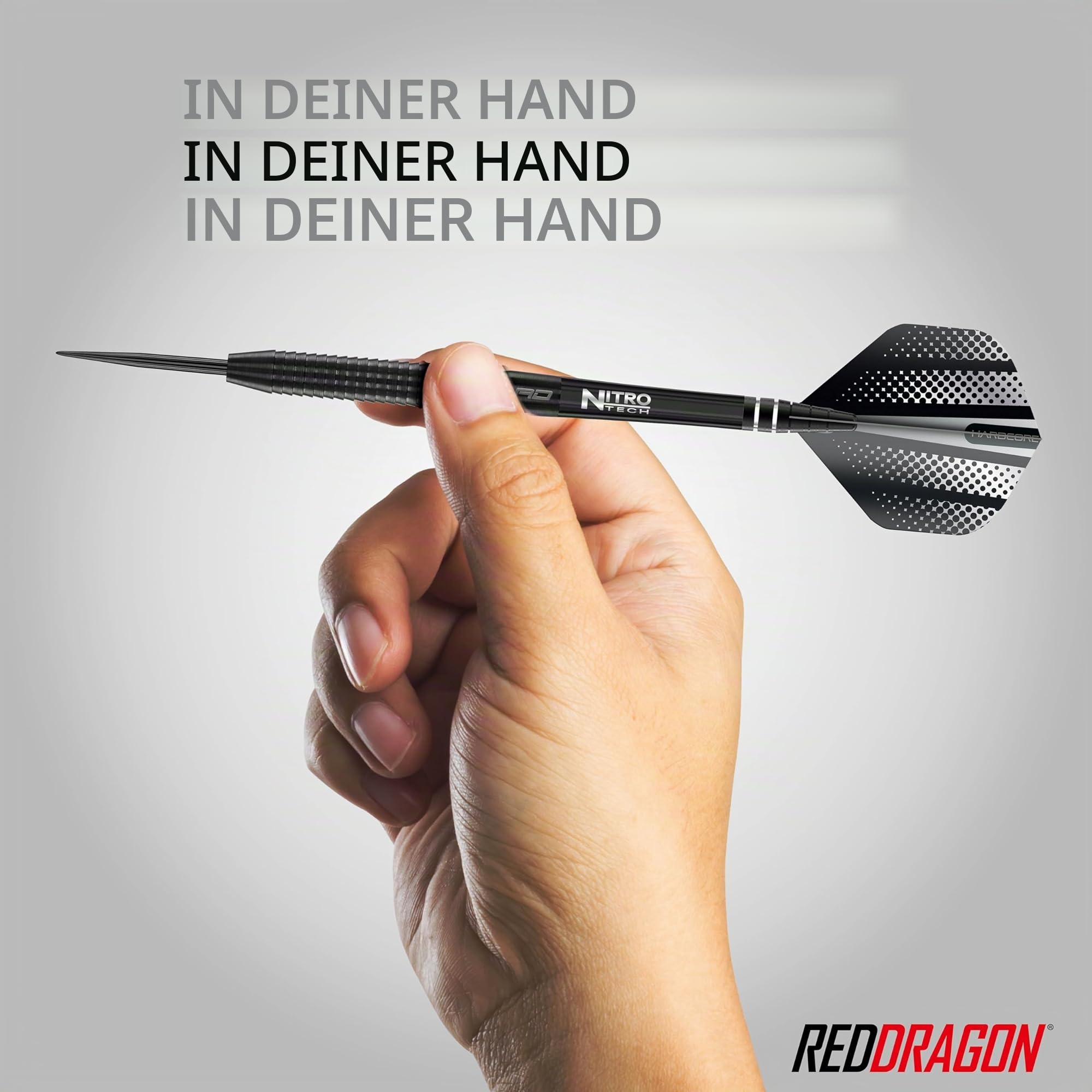 RED DRAGON Darts Razor Edge Schwarz Dartpfeile – 85% Wolfram Steeldarts | 20g, 22g, 23g, 24g, 26g, 28g | Profi Dart Set mit Flights & Schäften