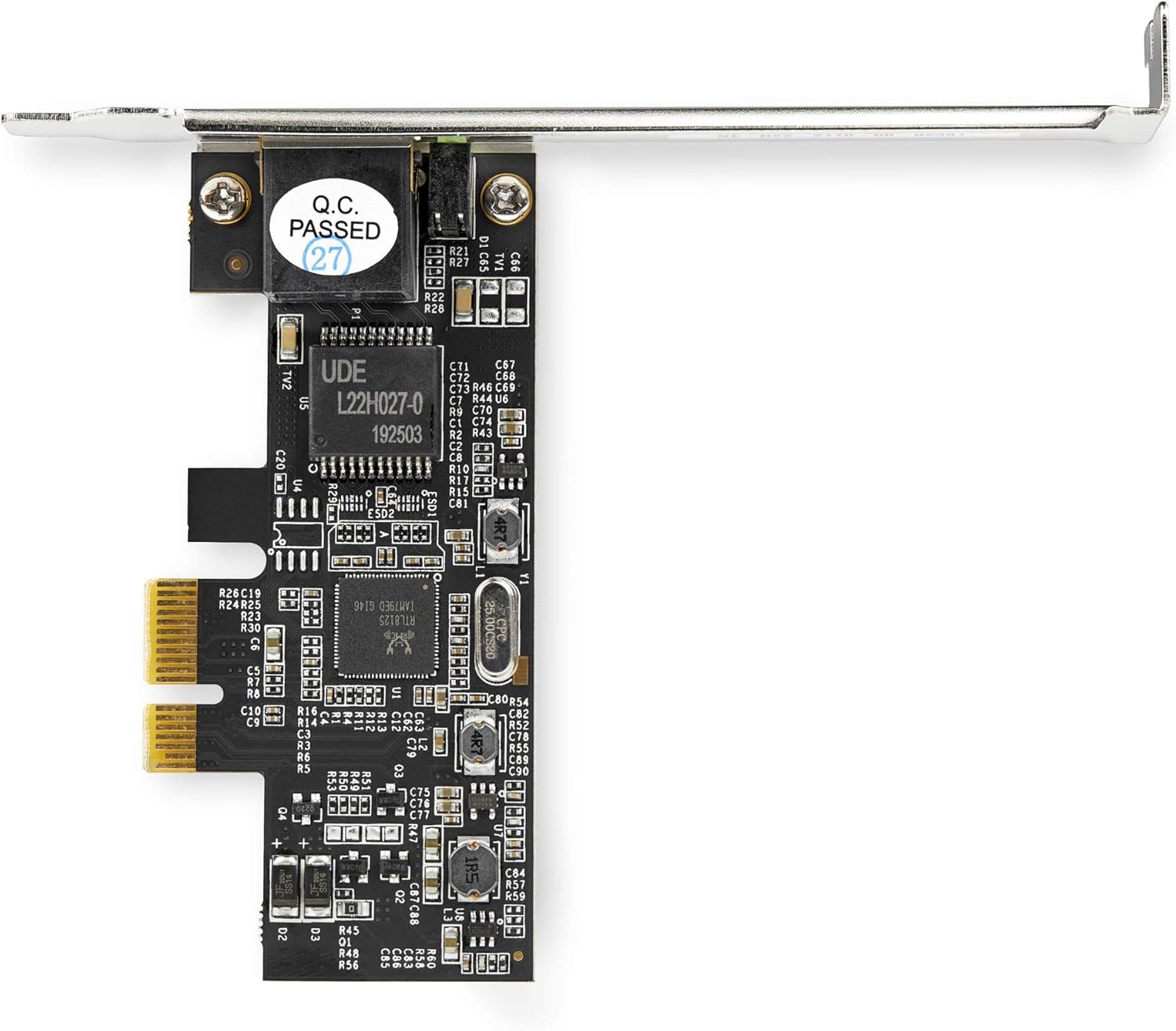 StarTech.com 1 Port PCIe Network Card - 2.5Gbps 2.5GBASE-T PCIe Network Card x1 PCIe - PCI Express LAN Card - RTL8125 (ST2GPEX)