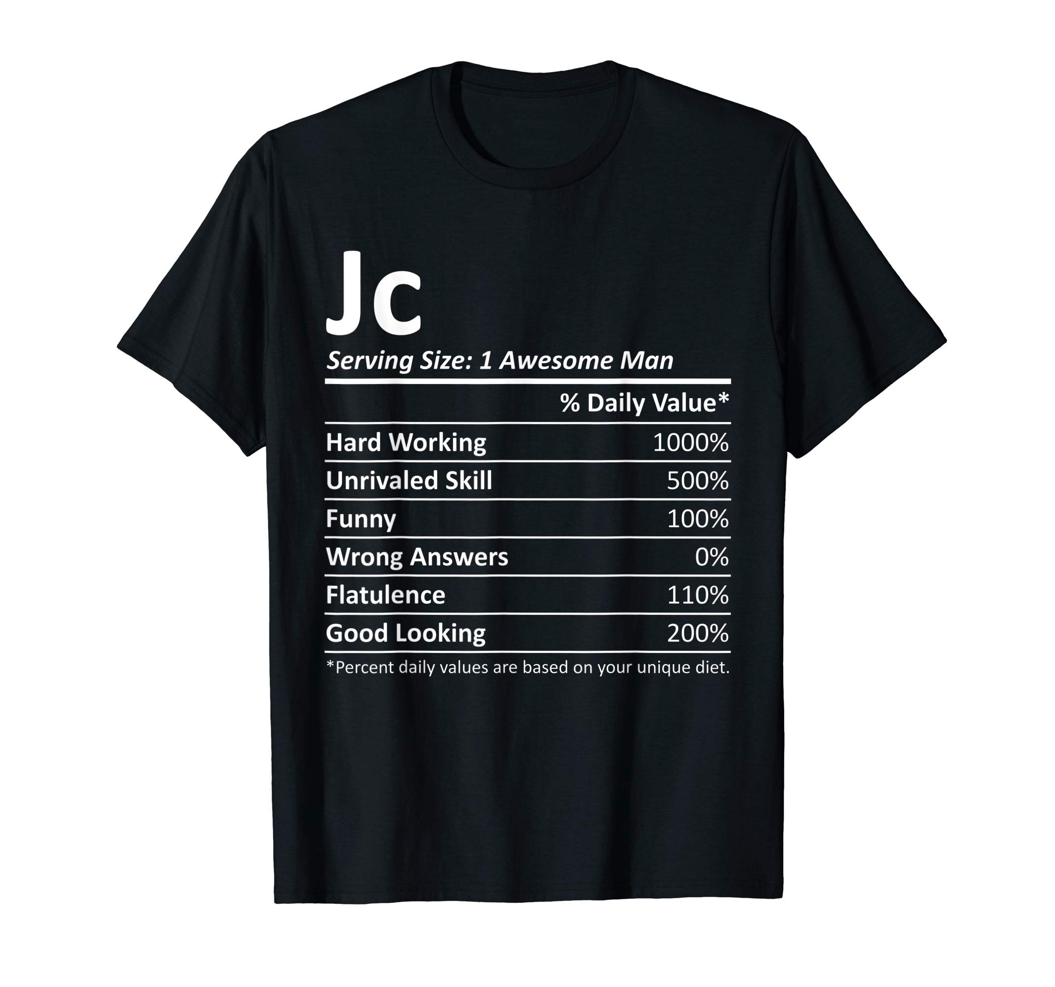 JC Nutrition Funny Birthday Personalized Name Gift Idea T-Shirt