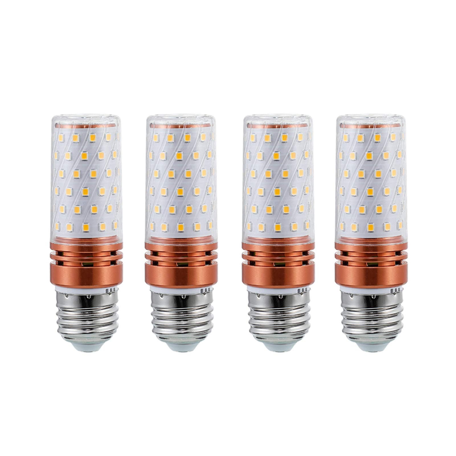 CONFEZIONE 4 Lampadine LED a mais 12 W, lampada alogena equivalente a 120 W E14/E27 Lampadine LED a tre colori con bocca a vite, 360 gradi; Angolo del fascio, E14