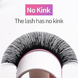 VEYES INC Classic Volume Lash Extensions 0.03-0.20 J/B/L/C/CC/D/DD Curl 5-25mm Mixed & Single Length Tray, Premium Silk Eyelashes, Professional Supplies for Lash Techs(Matte Black 0.10 C 8-16mm)