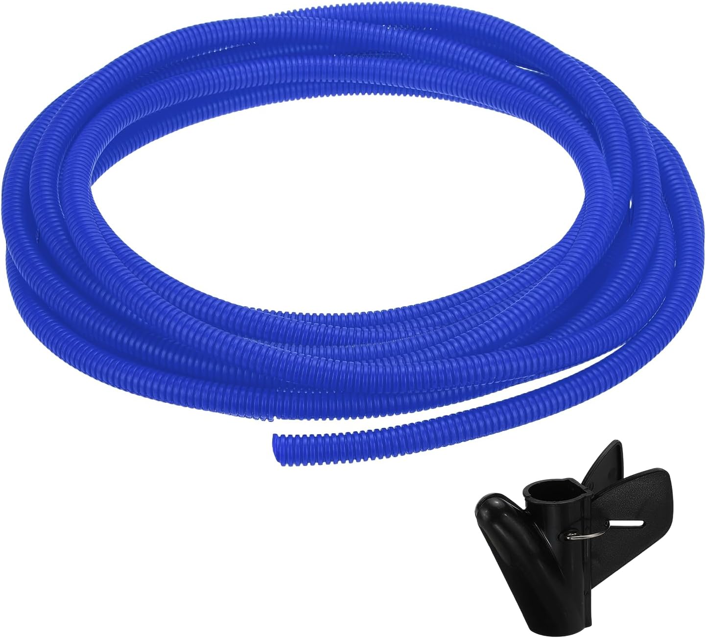 – Split Wire Loom Tubing 1/2"(12mm) ID 20FT(6m) with Installation Tool, Heat & Cold Resistant -40F to 257F Plastic Flexible Conduit Cord Protector for Electrical Wires Cable, Blue