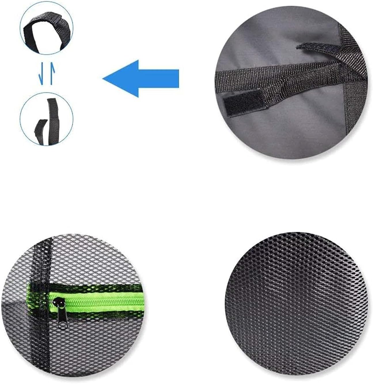 HYDGOOHO Layer 2ft Herb Drying Rack Net Mesh with Green Zippers Hydroponics,Bonus Hook Drying Rack Herbs for Plant Bud Seed, Mesh Hanging Plant Dry,Herb Dry Net for Garden (2 Layer, Zipper Style)