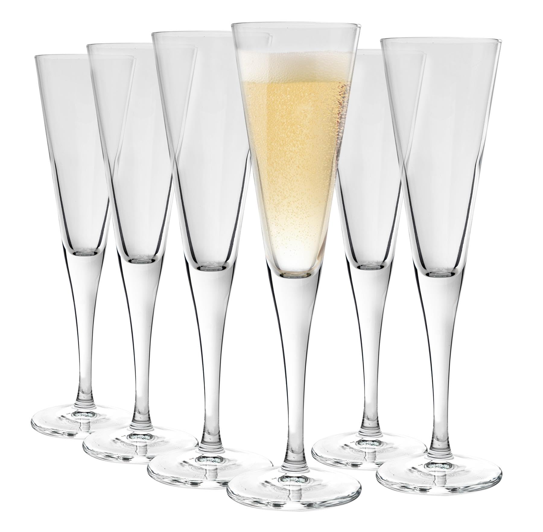 Bormioli Rocco Ypsilon Champagne Flute Glasses - 160ml - Pack of 12