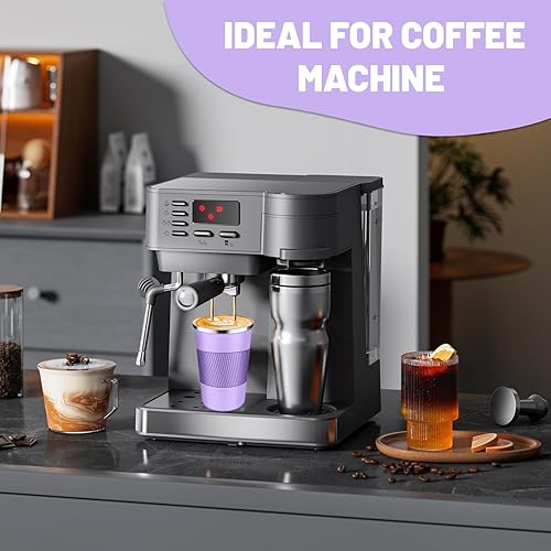 Miniatura 6 de Vasos de café aislados con tapa abatible de 12 oz  17 onzas, taza de café de viaje de acero inoxidable a prueba de fugas, taza de café aislada al