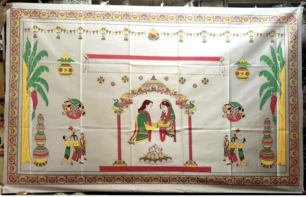 Agudo Wedding Mandap Designed Cotton Antarpat Addutera Terasapa Terasala for