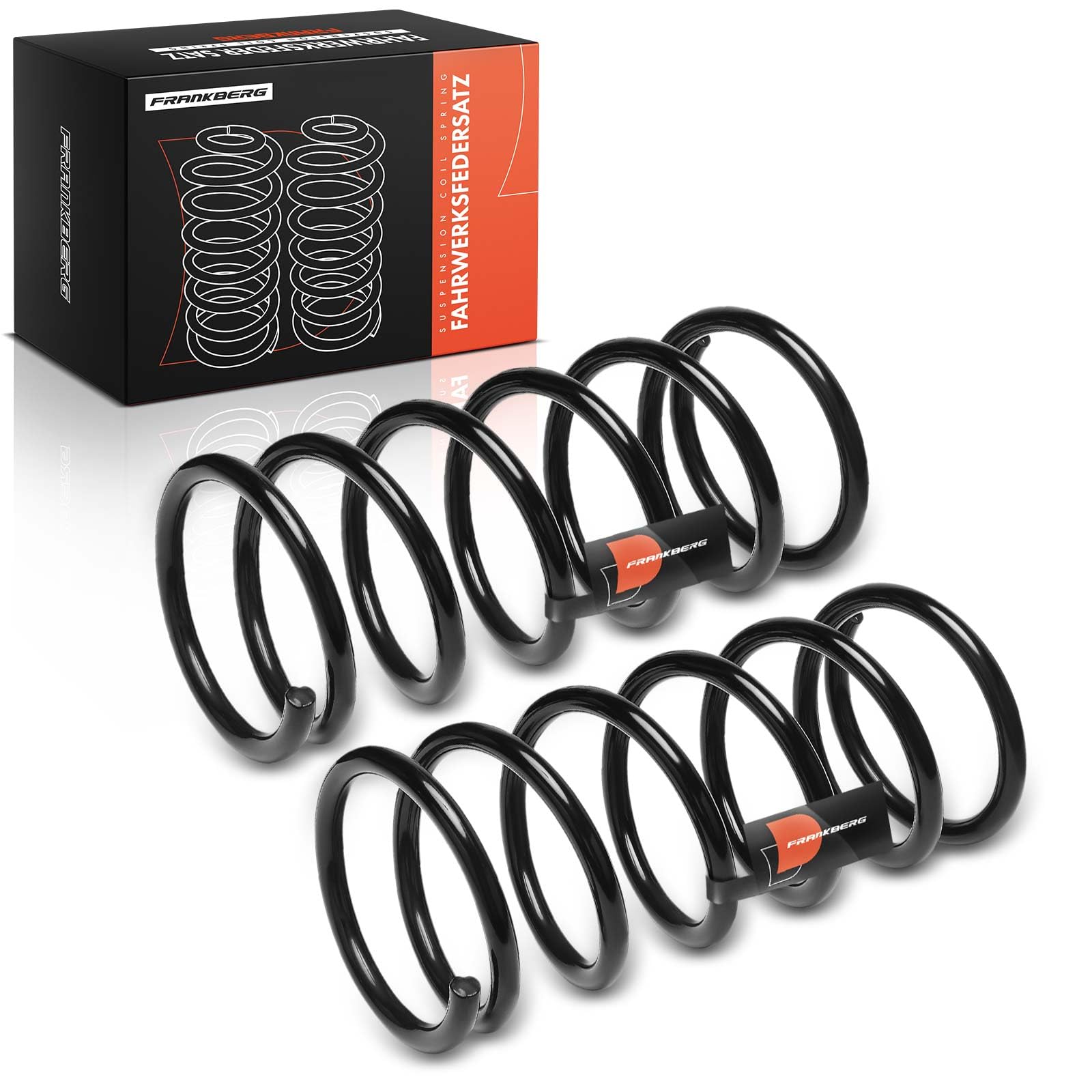 Frankberg 2 ressorts de suspension pour essieu avant 4015618 | Compatible avec: Boxer Bus 230P, Ducato plateau/châssis 230, Bus Ducato 230, Boxer plateau/châssis 244, Boxer Box 230L