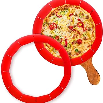 URBEST Adjustable Pie Crust Shield Silicone Pie Protector, Pie Ring Crust Bake Protector Pie Cover,Pie Accessories Kitchen Gadget for Baking Pizza Pie Tools, Fits 8 to 11 Inch Pie Pans