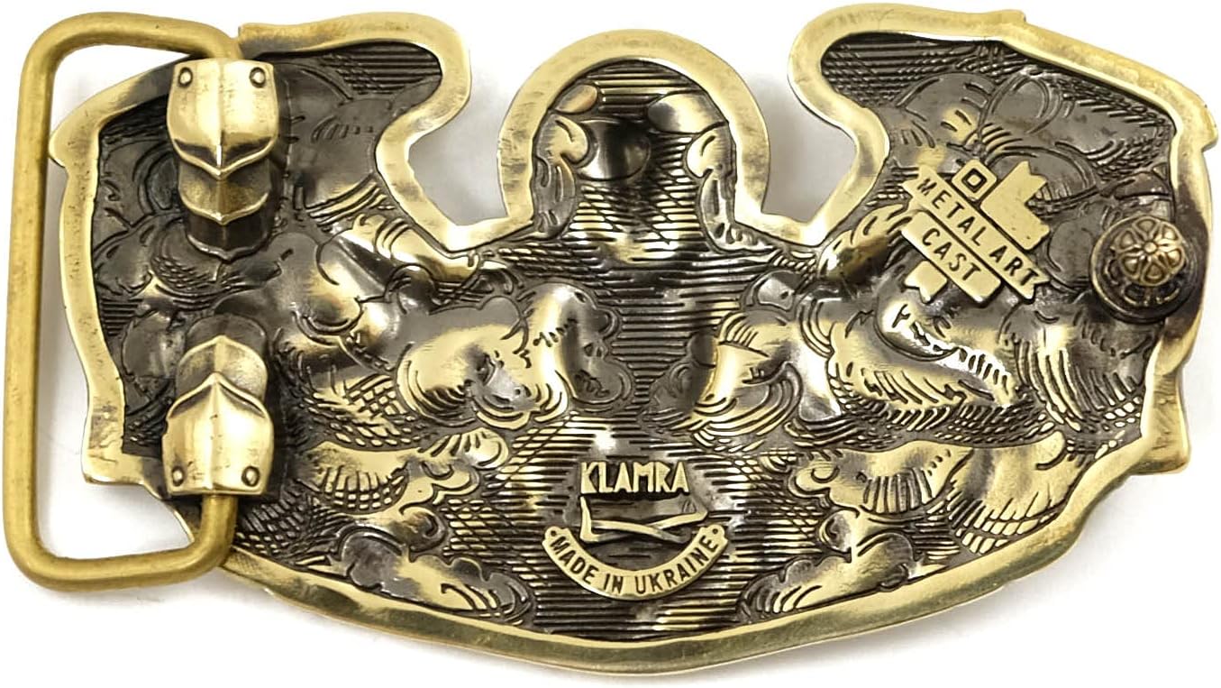 Saint Uriel Archangel Belt Buckle – Solid Brass Christian Angel Symbol, Religious and Spiritual Design Accessory
