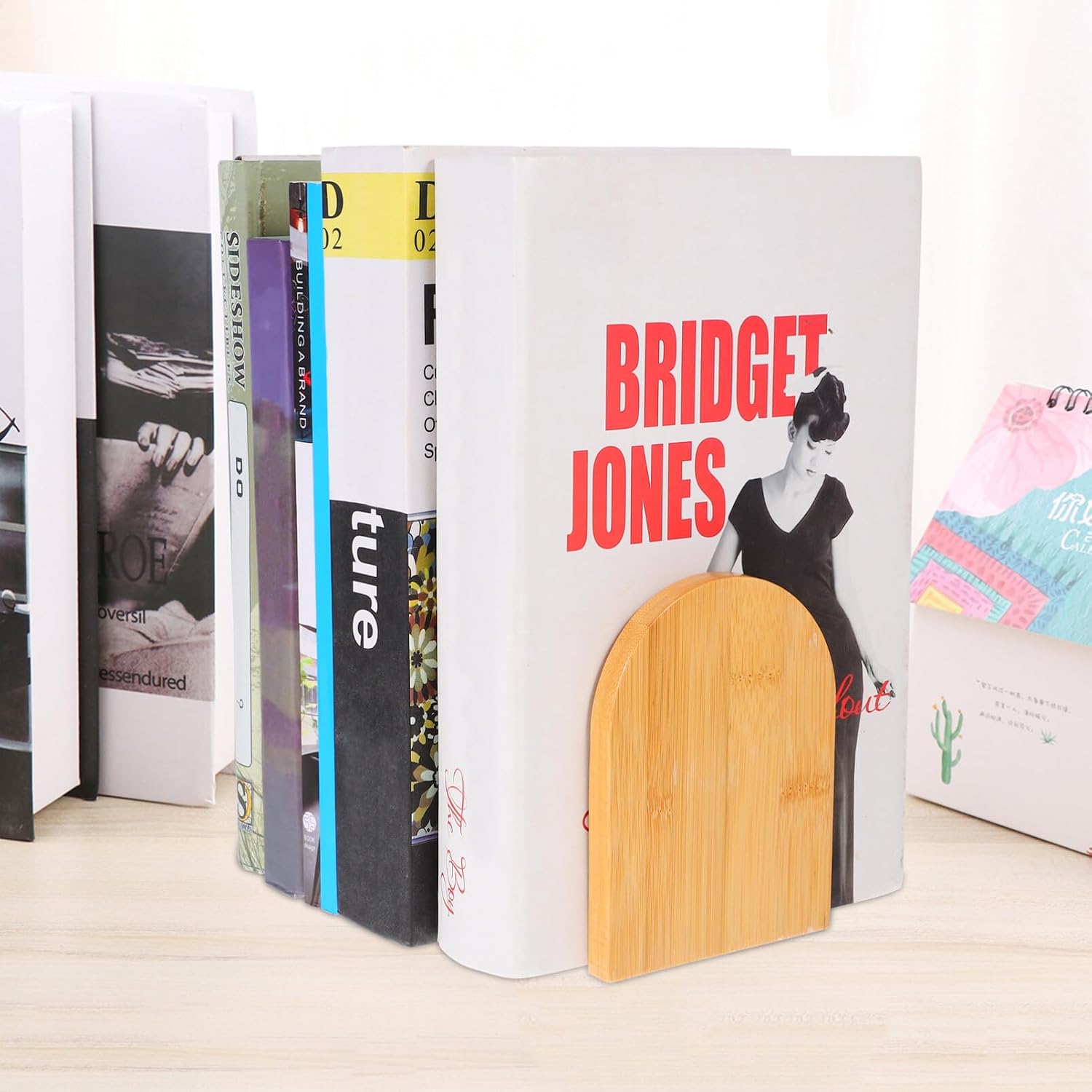 SHINEOFI 2pcs Creative Bookends Decorative Book Holder for Home Office Library Study Practical Organization for Heavy Books and Unique Decor