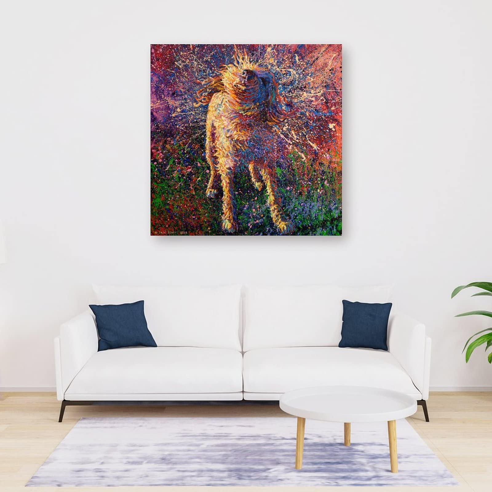 Póster de Pintura Cuadro por Iris Scott para Pared, Decoracion Habitacion, Póster de Decoración del Hogar, Lienzo de 70 x 70 cm