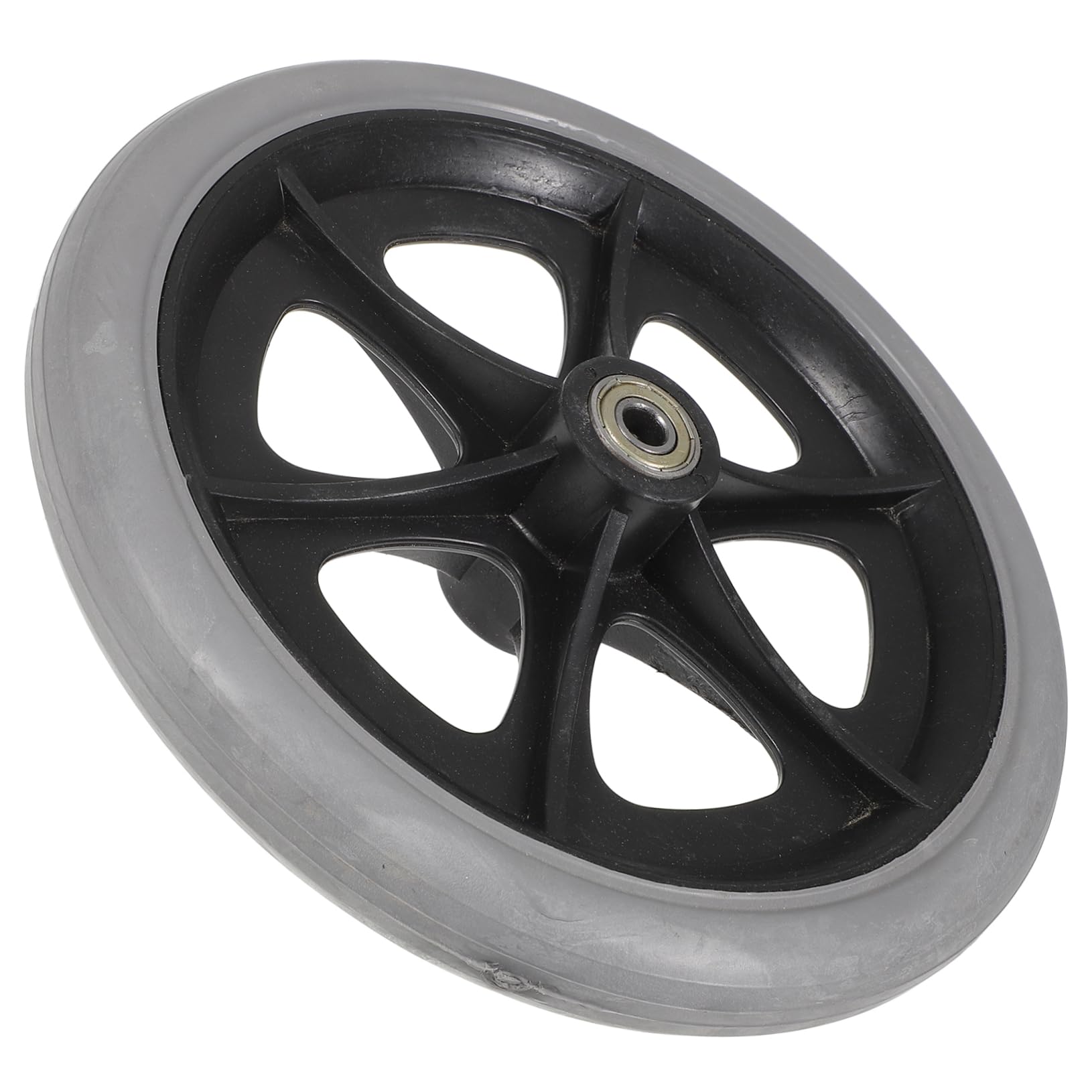 Operitacx Solid Tire Wheelchair Front Wheel Replacement Universal Accessory for Wheel for Wheelchair Use