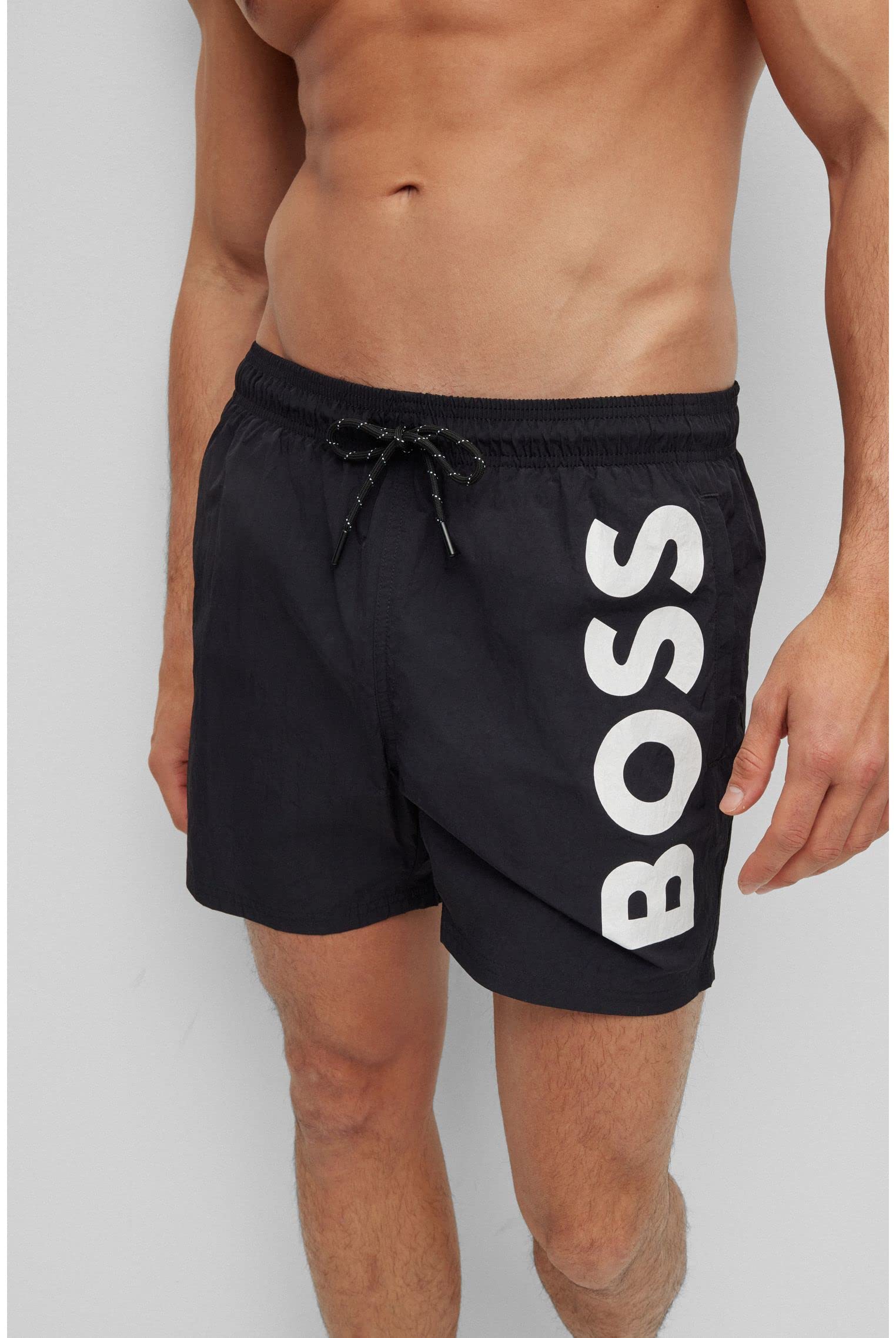 BOSS, Męskie szorty kąpielowe Octopus, -007 czarny, XL