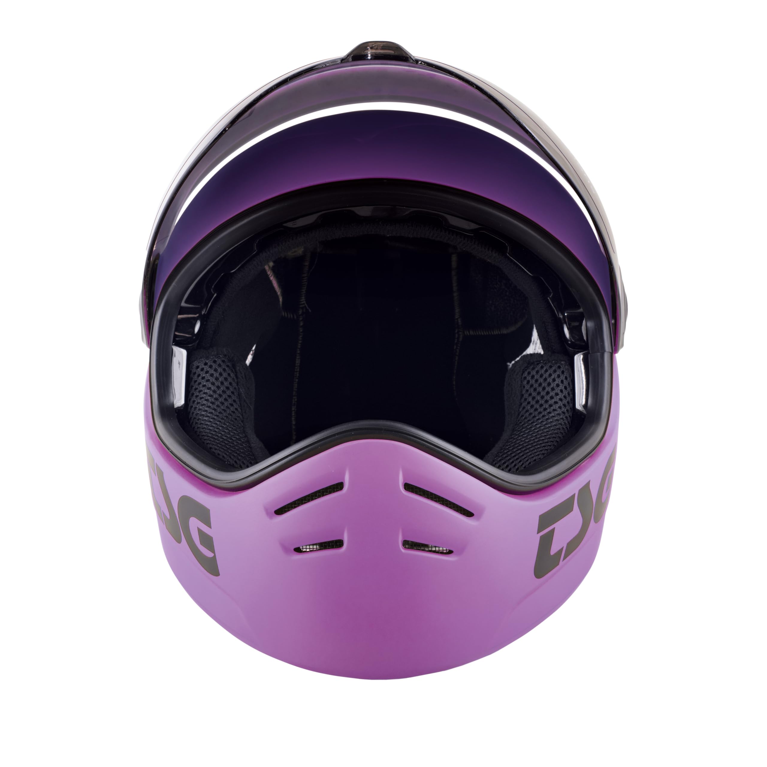 TSG Schutzausrüstung - Helm Pass 2.0 Solid - (+Bonus Visier) Satin Royal Liac S