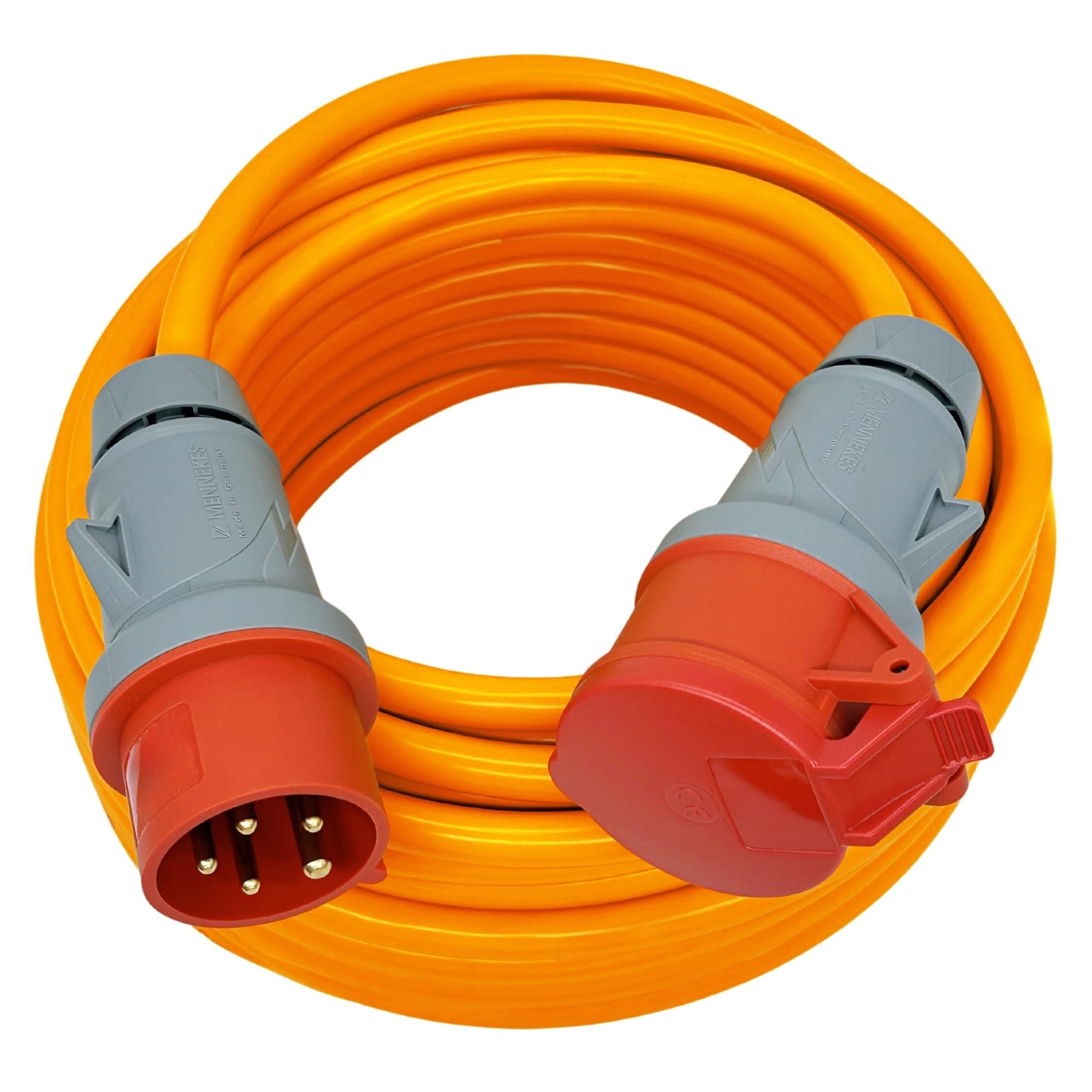 CEE Starkstromkabel 32A H07BQ-F 5x6mm² 25m MENNEKES Stecker/Kupplung IP44