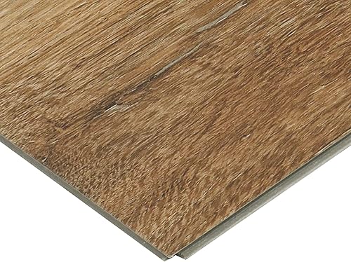 Miniatura 9 de Daltile Suelo de vinilo de lujo  0.236 x 1.890 x 0.177 in  Tablón de aspecto de madera gris  Capa de desgaste de 0.472 in  Azulejo de bloqueo de