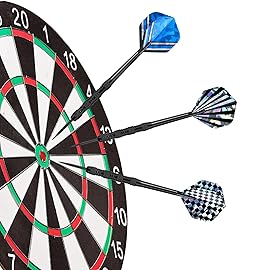 Accmor Metal Tip Darts, Steel Tip Darts, Professional Metal Darts, Darts Metal Tip Set, Metal Darts for Dartboard,18 pcs