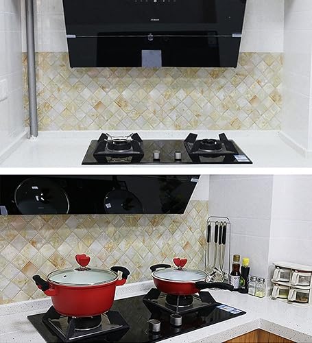 Miniatura 5 de Amhao - Papel tapiz autoadhesivo de PVC para cocina, papel tapiz extraíble para decoración de pared, 15.7 x 79 pulgadas