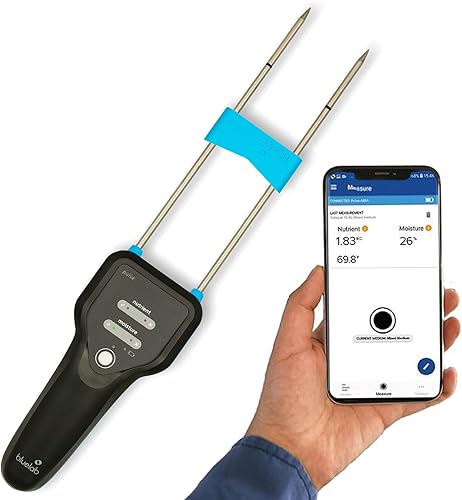 Miniatura 7 de Bluelab Medidor de pulso – Medidor de suelo digital de mano mide nutrientes (TDS), humedad y temperatura directamente desde la zona radicular –