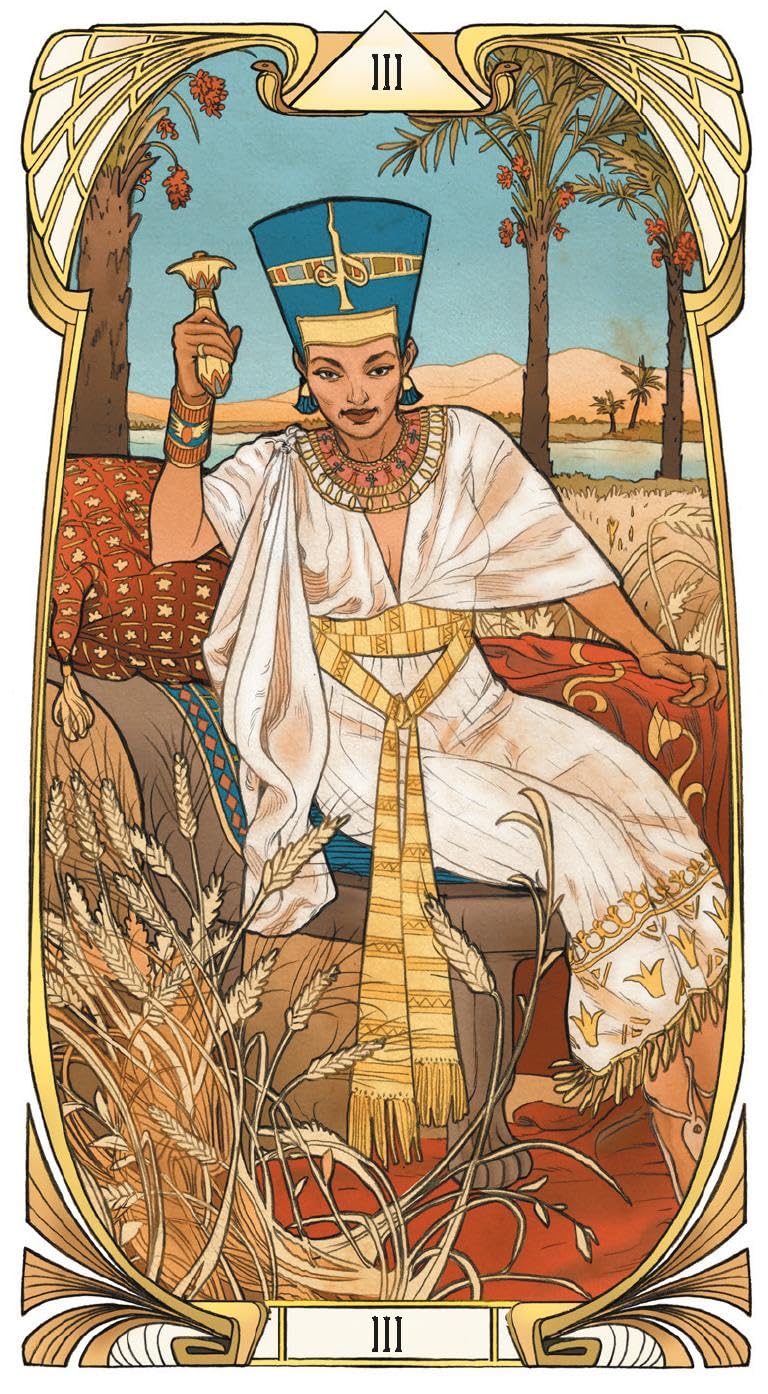 Egyptian art nouveau tarot. (Tarocchi)