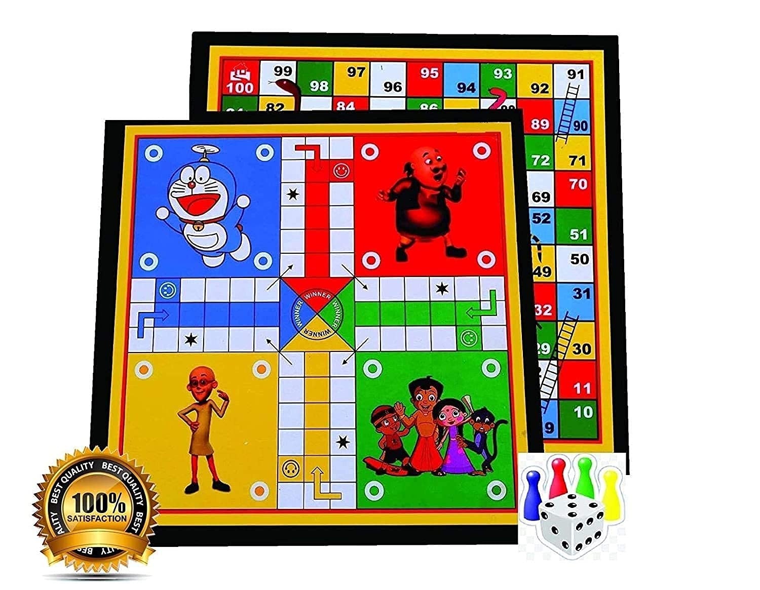 Buy Volatility Handmade Wooden (2in1) Ludo Wooden Snakes and Ladders