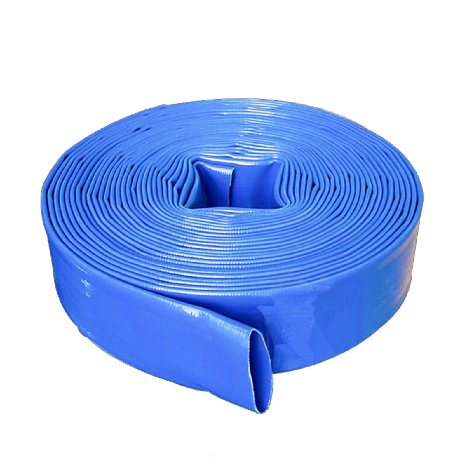Manguera de descarga de agua Layflat, bomba de tubería, manguera plana de riego, manguera de agua duradera para riego y uso en jardines 20m 1.2-inch