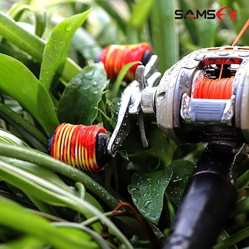 Miniatura 5 de SAMSFX Mango de goma para carrete de pesca, funda antideslizante para perilla de cebo para carrete de fundición o giro