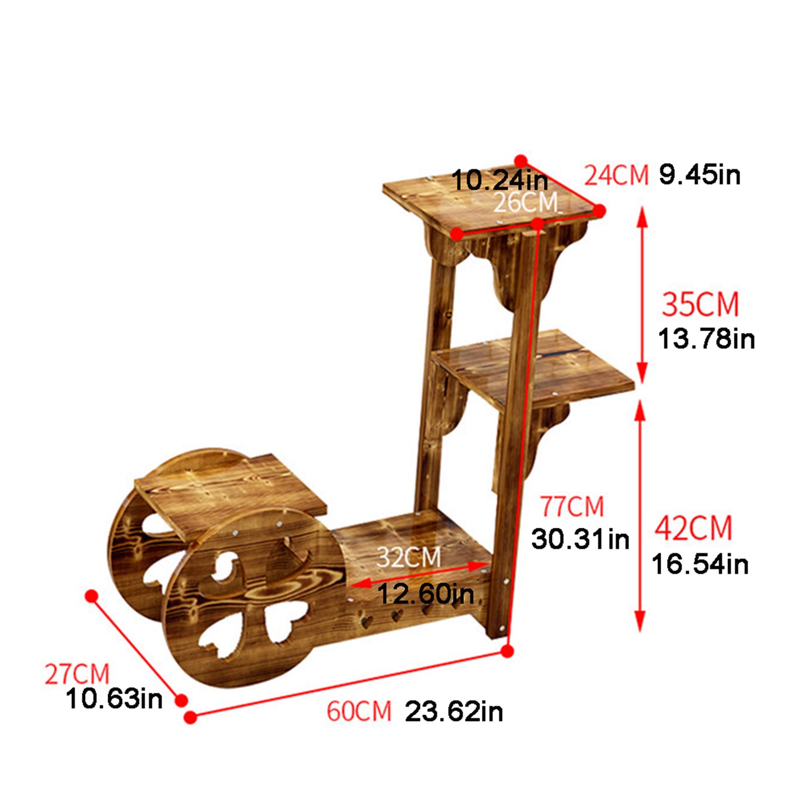 Amazon.com: ZXCASDF Flower Rack Wood Plant Stand Wood Shelves