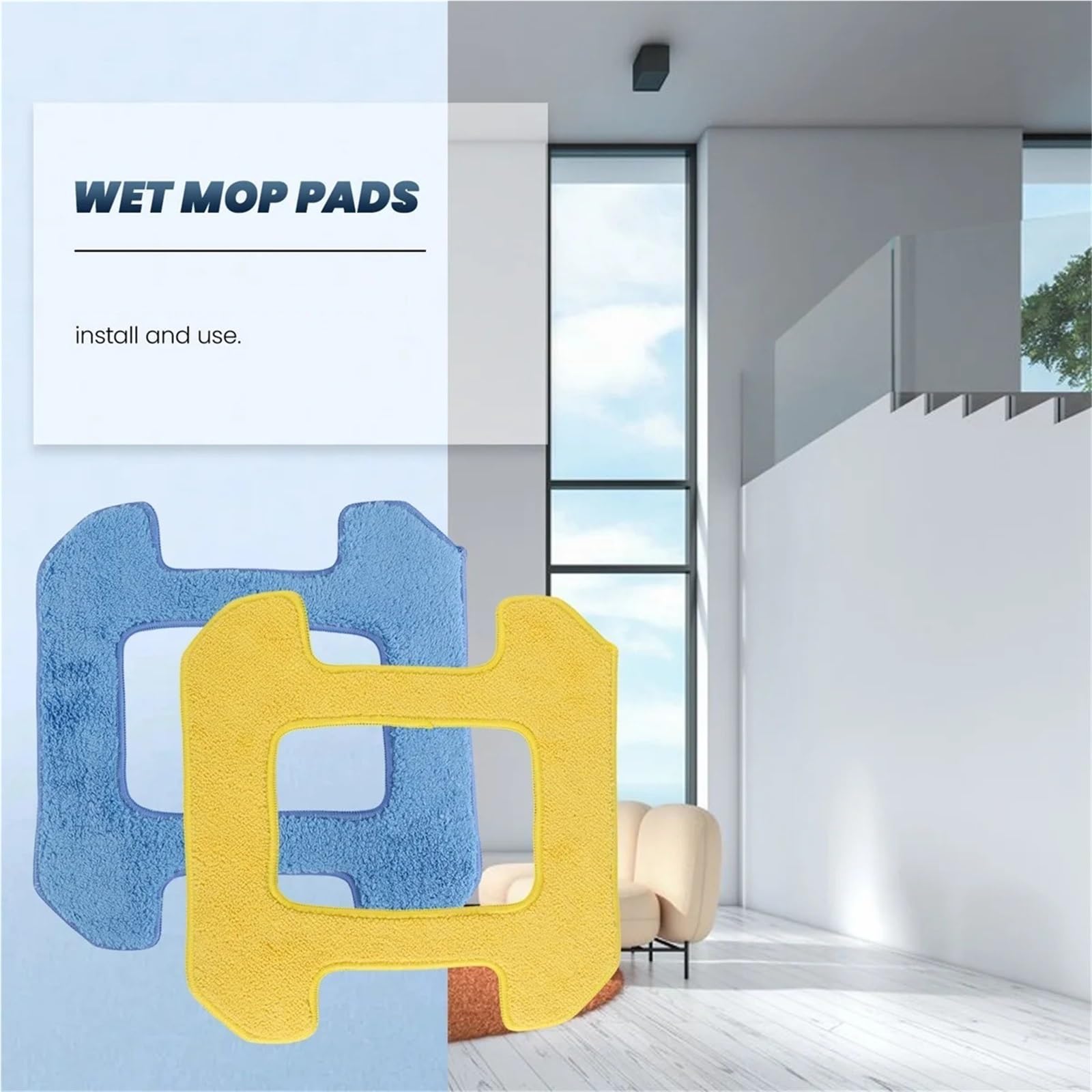 10 Pezzi Di Pulizia Delle Finestre Robot Strofinamento Mop, Compatibile Con Hobot, 298 Accessori Straccio Materiale In Microfibra Pulizia A Umido A Secco