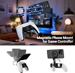 KIWIFOTOS Magnetic Phone Mount for PS5 Controller PlayStation Dualsense Wireless Controller Phone Stand Holder for Magsafe iPhone 17 16 Samsung Pixel Smartphone(Phone Mount only)