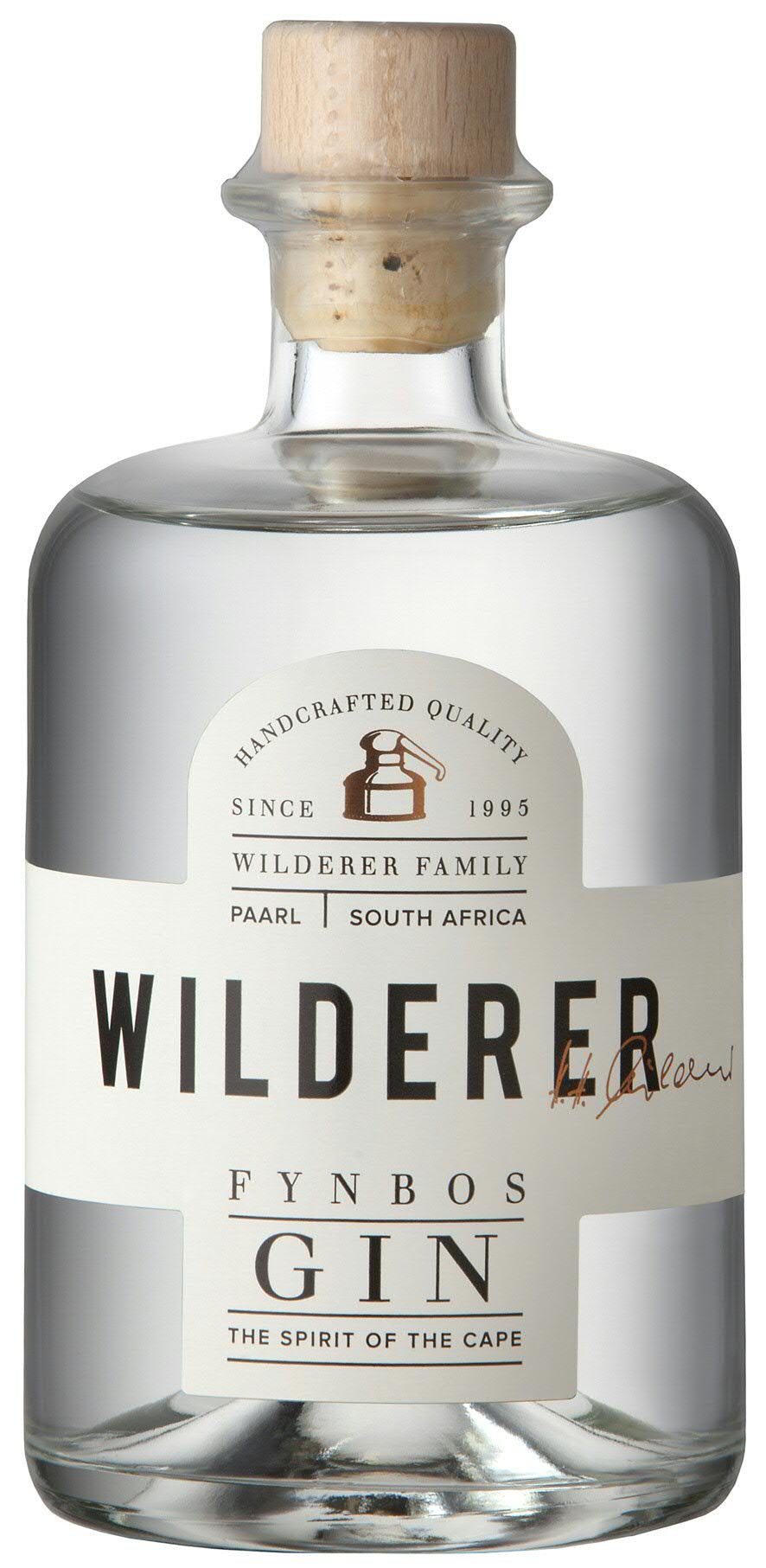 Wilderer - Fynbos Gin - Handgemachter Gin der Extraklasse - 1 Flasche á 0,5L - 45% Vol. - Feinste Natürliche Kräuter